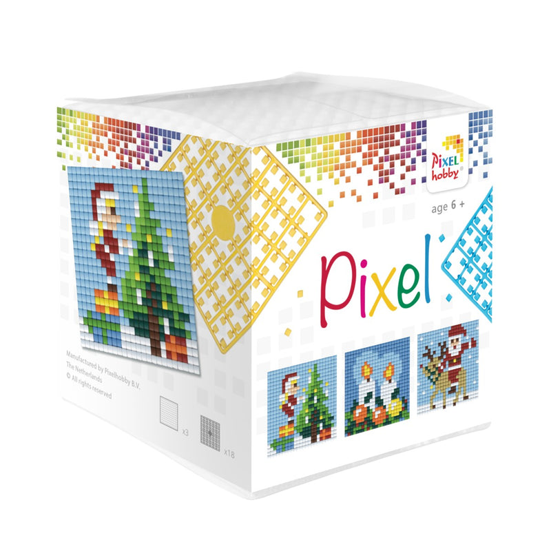 Pixelhobby kubus - 24-delig - Kerst