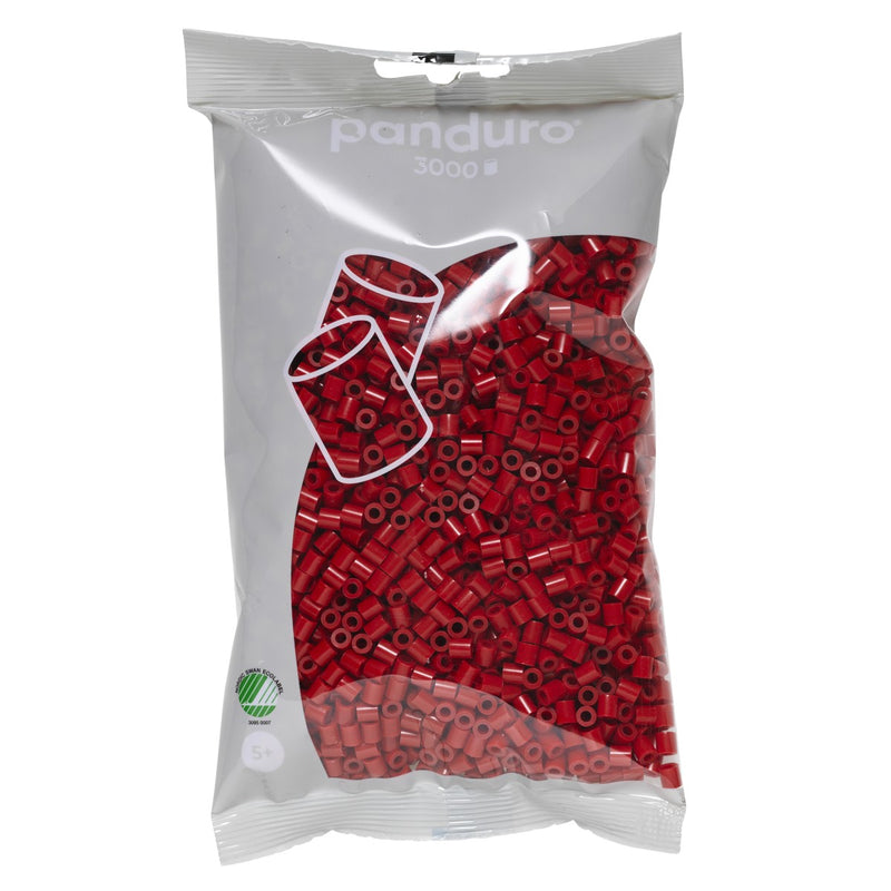 Panduro strijkkralen - 3000 stuks - 104 dark red