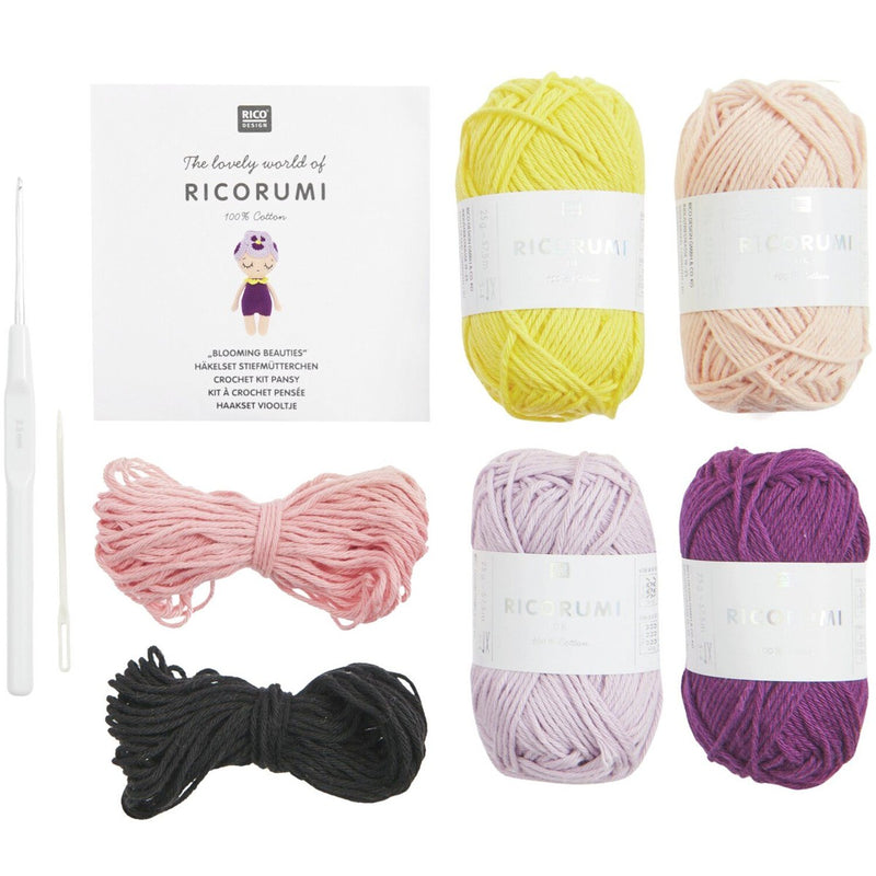 Ricorumi haakpakket Blooming Beauties - viooltje