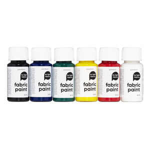 Textielverf set - lichte stoffen - 6x 50 ml - basis