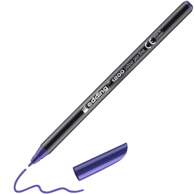 edding 1200 colour pen - 1 mm - paars