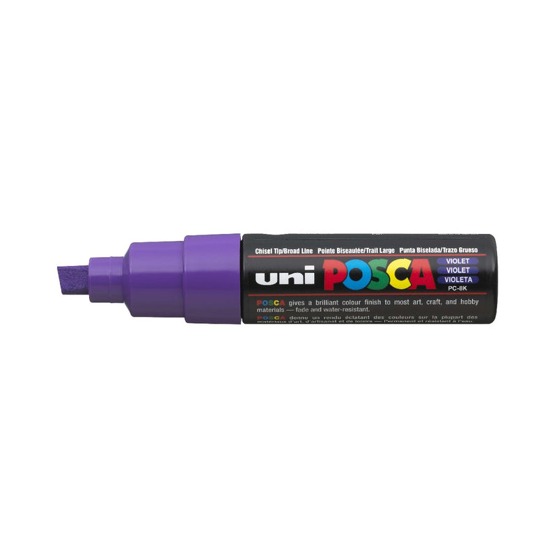 POSCA acrylmarker - beitelpunt PC-8K - 8 mm - violet