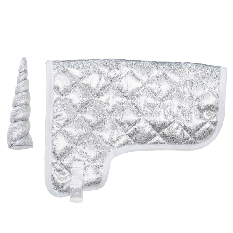 Hobby Horse - deken set - silver glitter unicorn