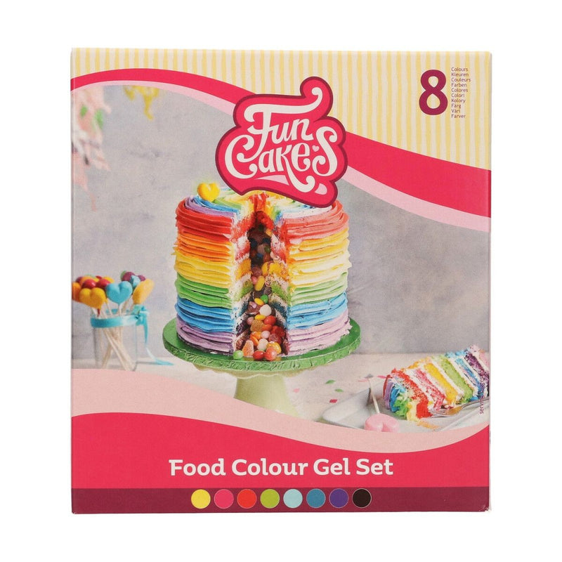 FunCakes FunColours food colour - gel - 8 stuks