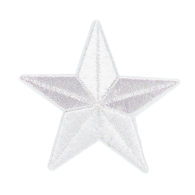 Iron-on plaatje - ster zilver