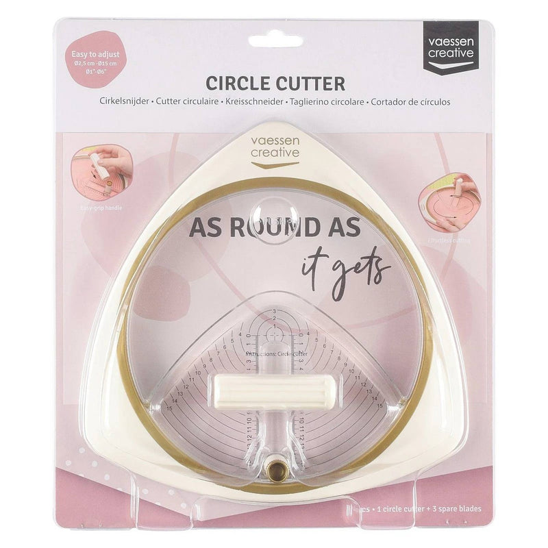 Vaessen Creative cirkelsnijder Ø15cm - incl. 3 reservemesjes