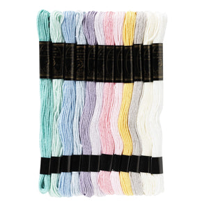Borduurgaren - 12 stuks - pastel