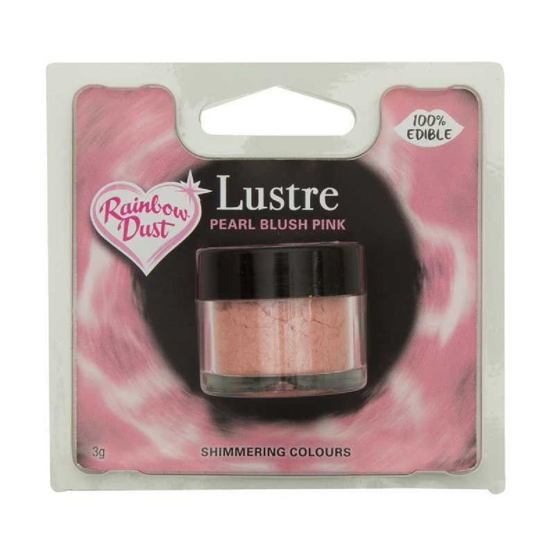 Rainbow dust - eetbaar metallic poeder - pearl blush pink