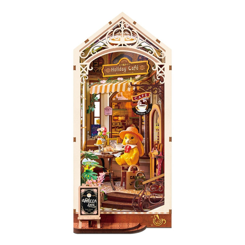 Robotime houten 3D puzzel - book nook - Holiday Café
