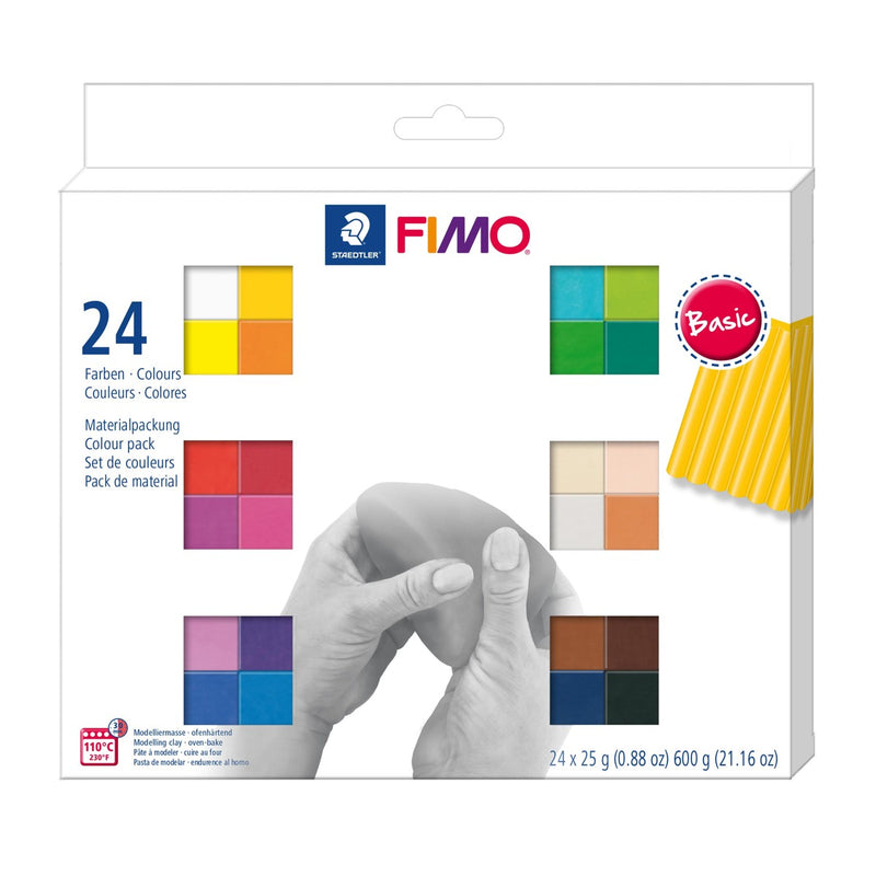 FIMO Soft set - 24 kleuren - basic