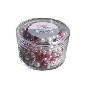 Glaskralen - 130 gram - warme kleuren