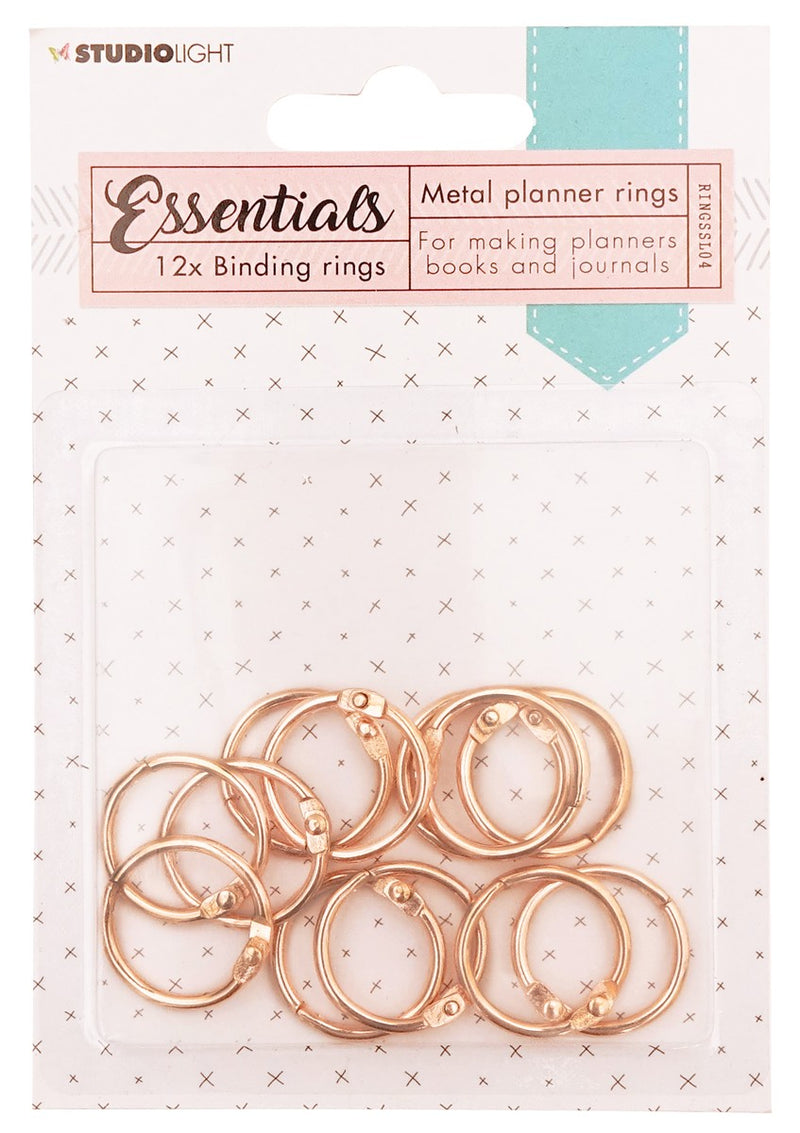 binding rings planner essentials - 23 mm rose
