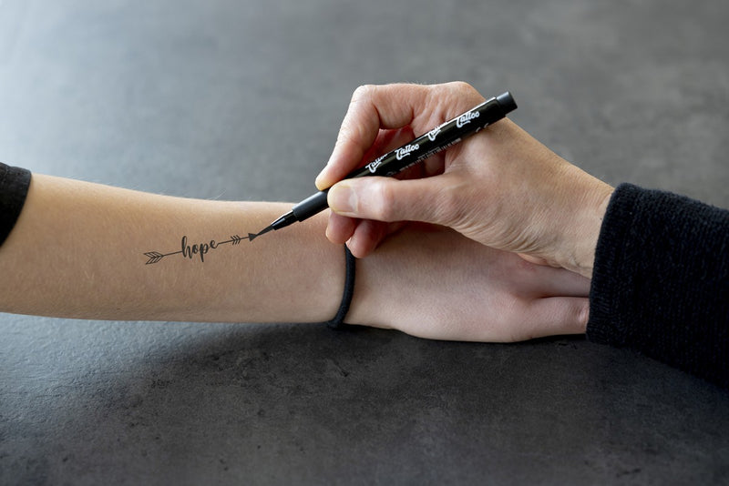 Tattoo stiften - 4 stuks - kalligrafie en brushpunten