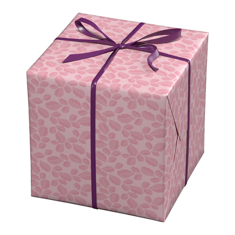 Cadeaupapier - 10 meter - roze blaadjes