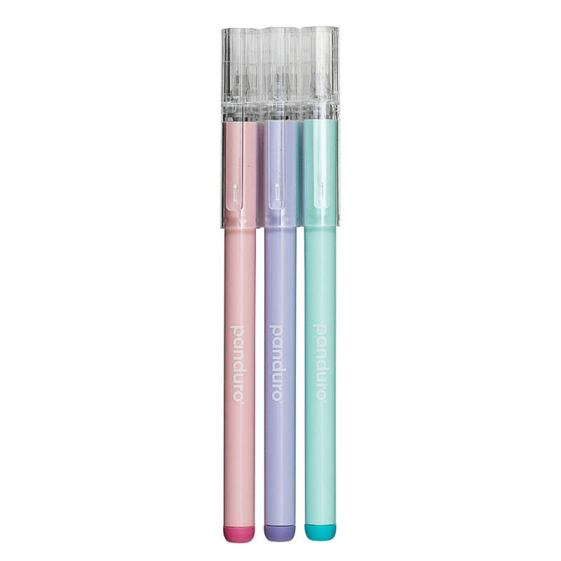 Panduro uitwisbare balpen - 3 stuks - pastel