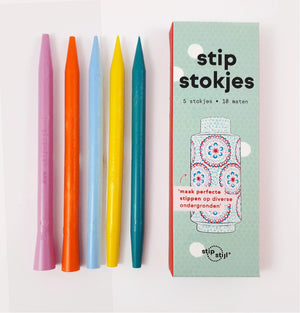 Stipstijl stipstokjes - 5 stuks/10 maten