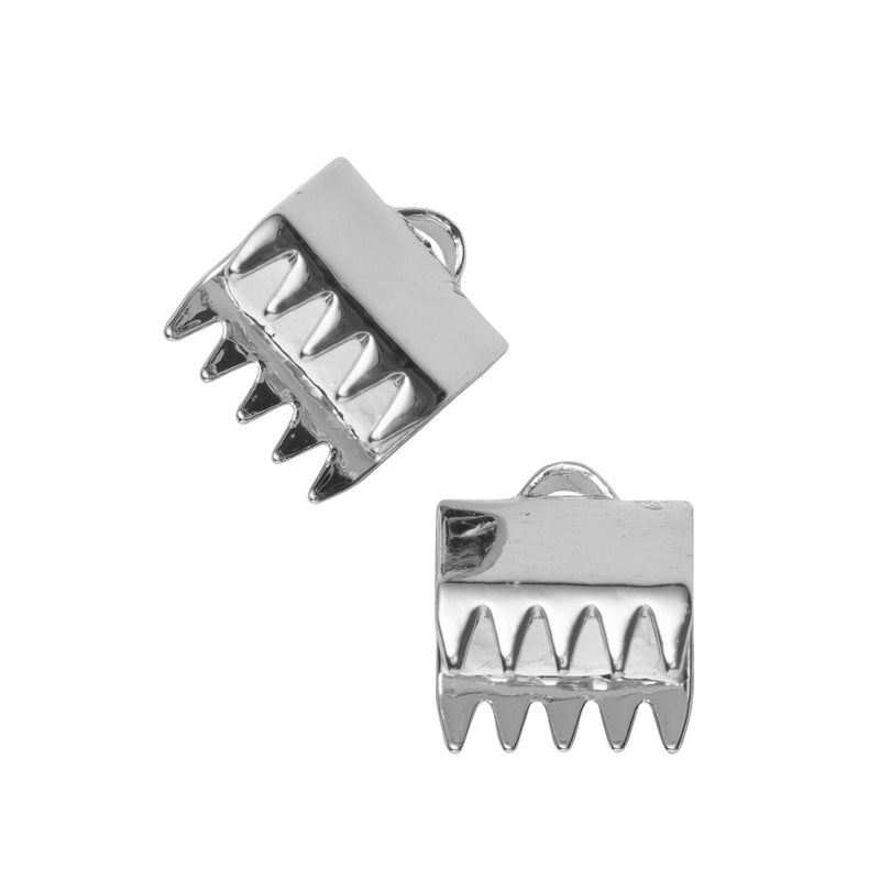 Koordklem - 925 zilver - 6,5 mm - 2 stuks