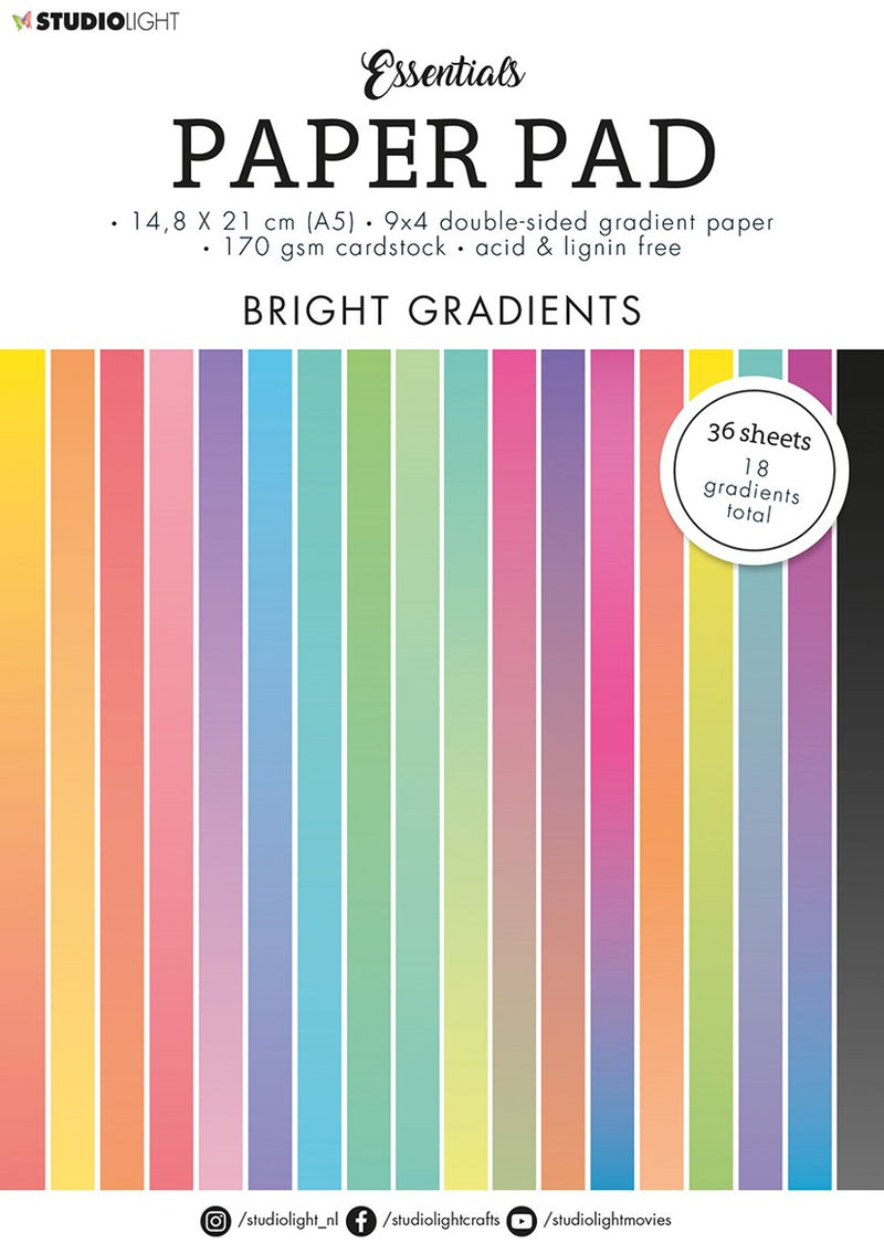 SL Essentials - Paper pad double sided uni - #18 - Gradient brights