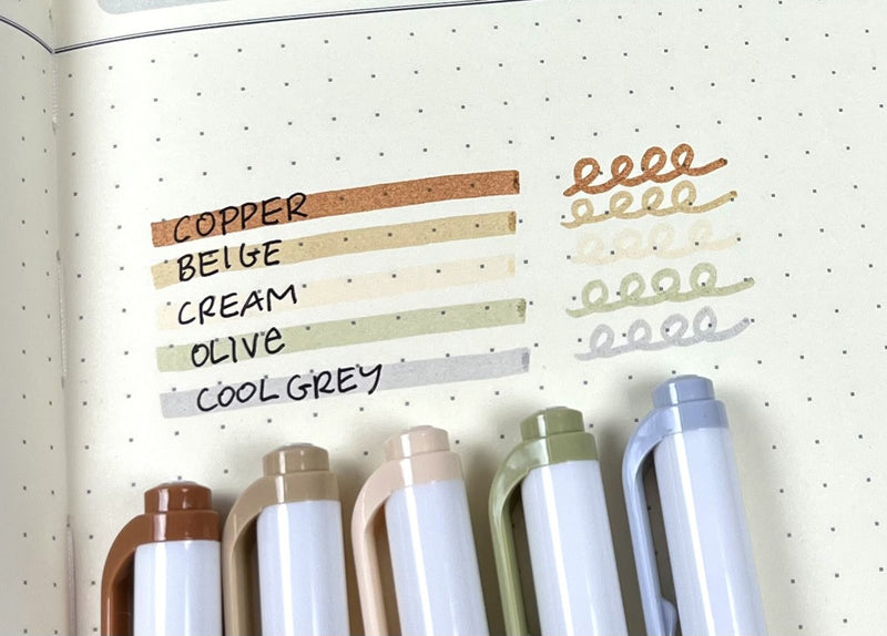 Zebra Mildliner - highlighters - 5 stuks - natuur