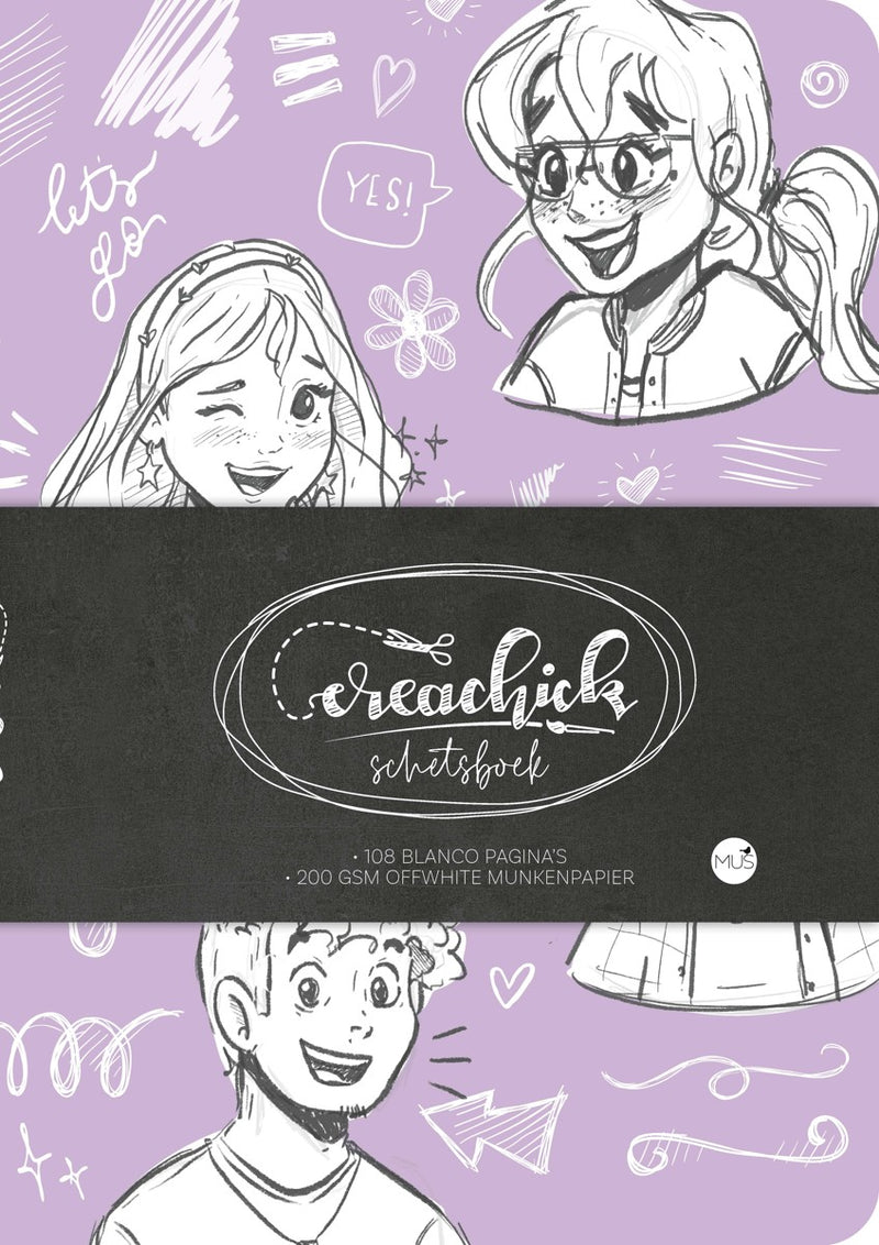 CreaChick Schetsboek - Lilac