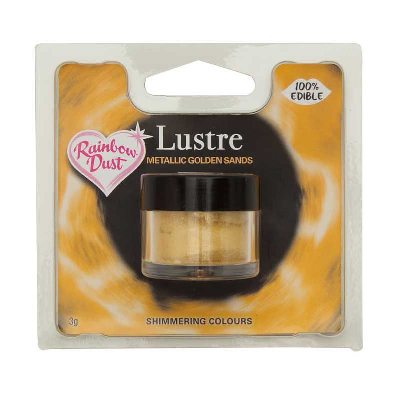 Rainbow dust - eetbaar metallic poeder - golden sands