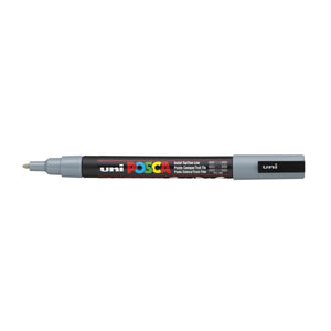 POSCA acrylmarker - fijn PC-3M - 0,9-1,3 mm - grijs