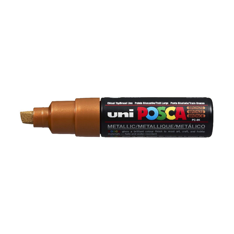 POSCA acrylmarker - beitelpunt PC-8K - 8 mm - brons