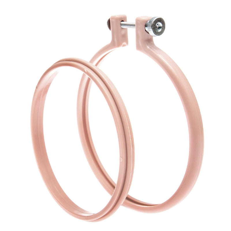 Borduurring kunststof - 10,1 cm - roze