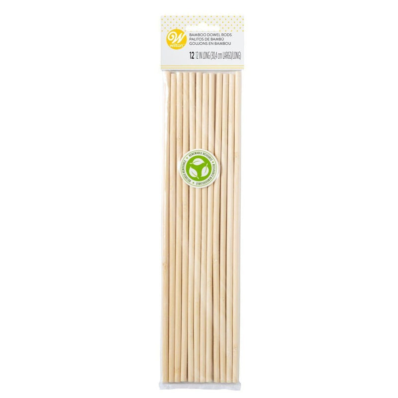 Wilton bamboe dowels 30,5 cm - 12 stuks