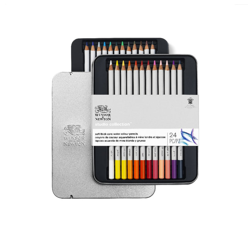 Winsor & Newton Studio - aquarelpotloden - 24 stuks