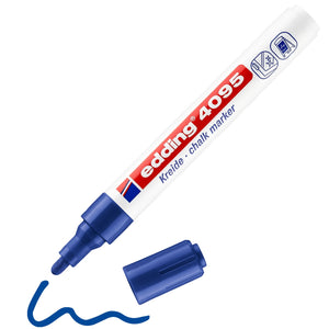 edding 4095 chalk marker - 2 tot 3 mm - blauw