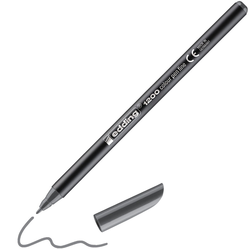 edding 1200 colour pen - 1 mm - grijs