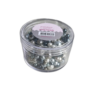 Glaskralen - 130 gram - koele kleuren