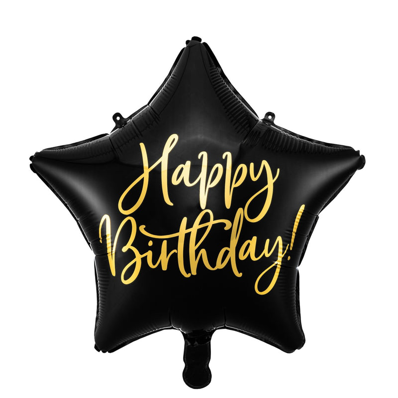 Folieballon - 45cm - birthday ster