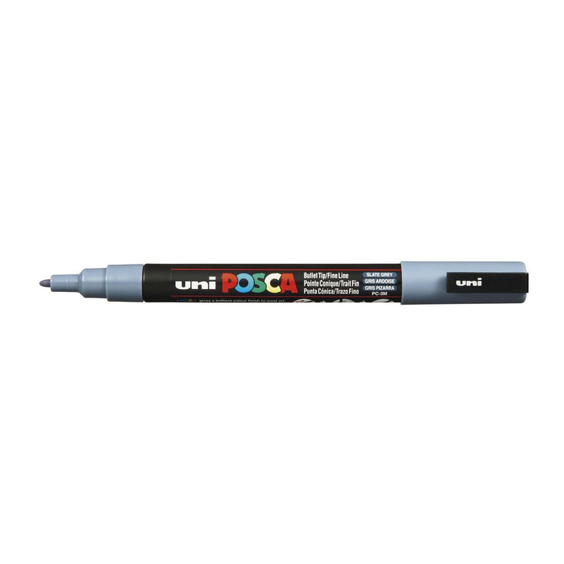 POSCA acrylmarker - fijn PC-3M - 0,9-1,3 mm - leigrijs