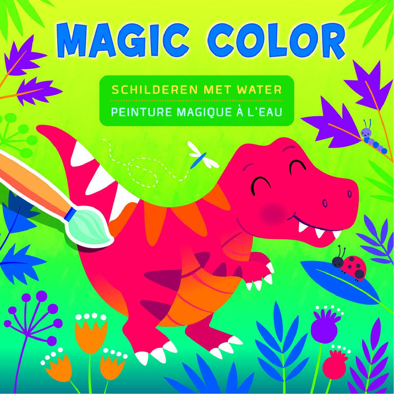 Kleurboek - Schilderen met water - Magic color dino