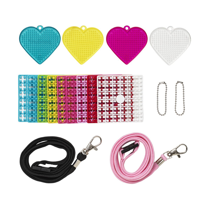 Panduro Junior DIY kit - Pixel sleutelhangers - Hearts