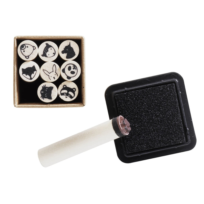 Houten mini stempels - dieren