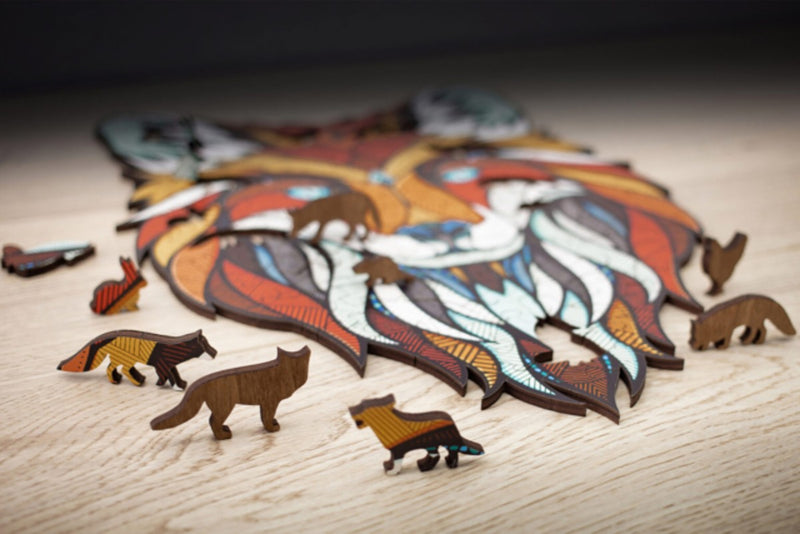 Eco Wood Art legpuzzel - cadeauverpakking - vos