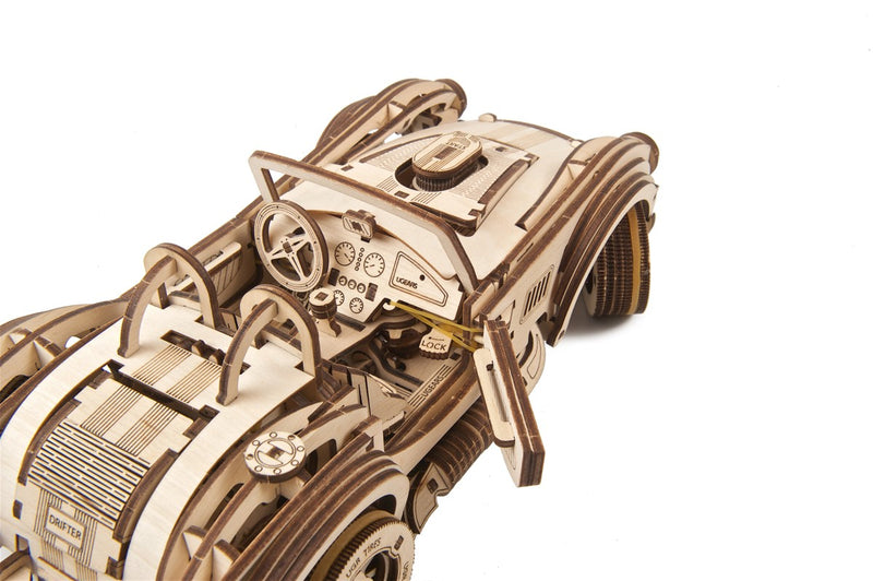 Ugears houten 3D puzzel - Drift Cobra Racing Car