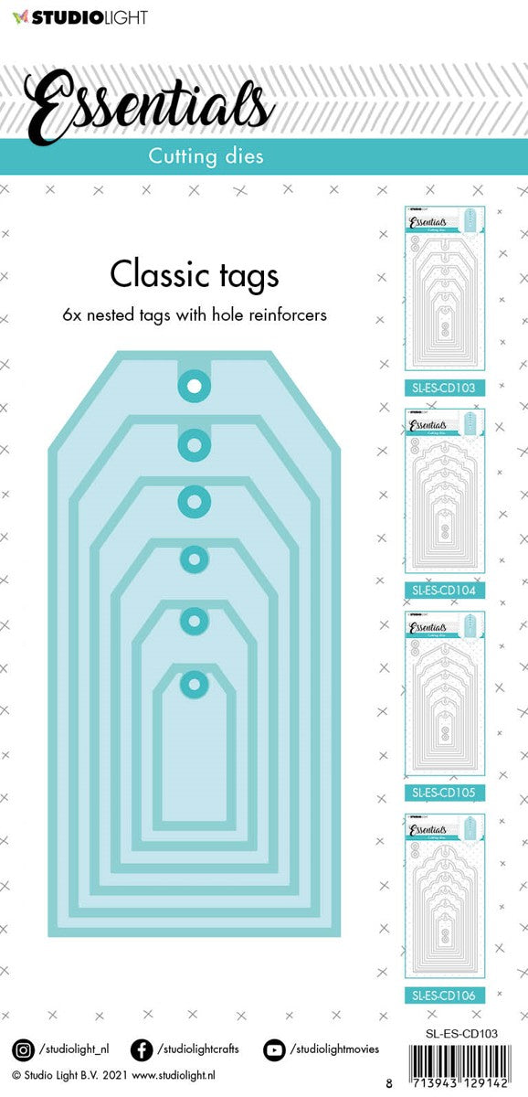 SL Essentials - cutting die - #103 - Classic tags