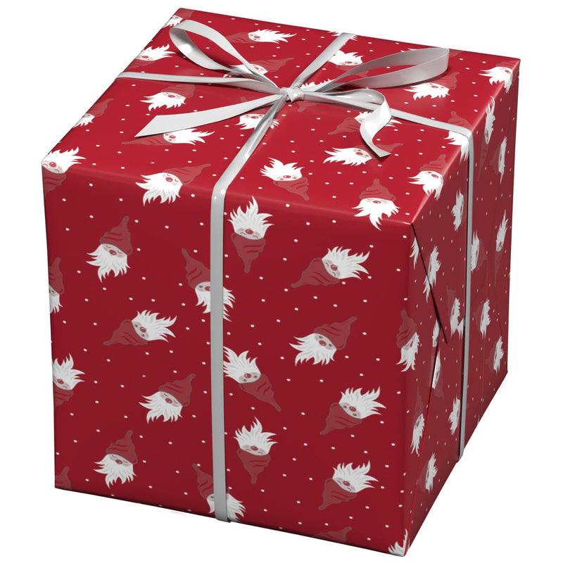 Cadeaupapier - 10 meter - rood Kerstman