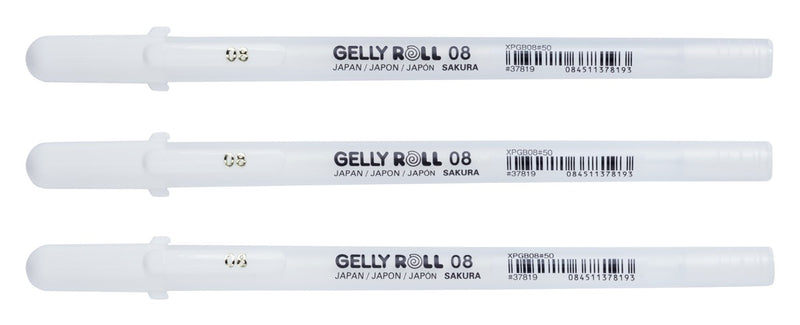 Sakura Gelly Roll set - medium wit - 3 stuks