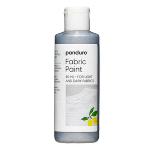 Panduro Fabric Paint - 80 ml - zilver