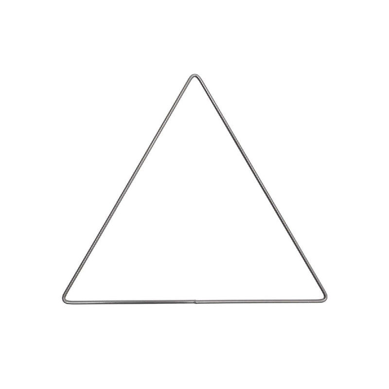 Metalen driehoek - 20 cm - antraciet