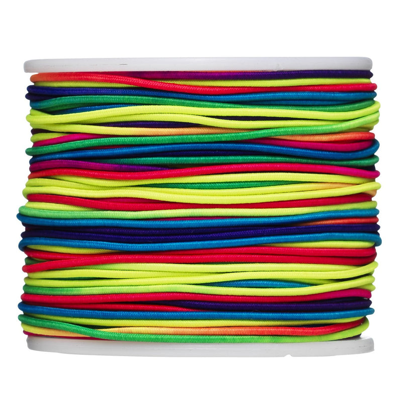 Elastisch koord - 50 meter - regenboogkleuren
