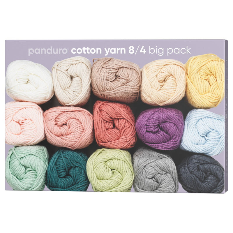 Panduro garen Cotton 8/4 - set van 15 kleuren