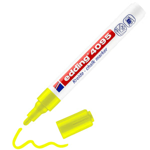 edding 4095 chalk marker - 2 tot 3 mm - neon geel