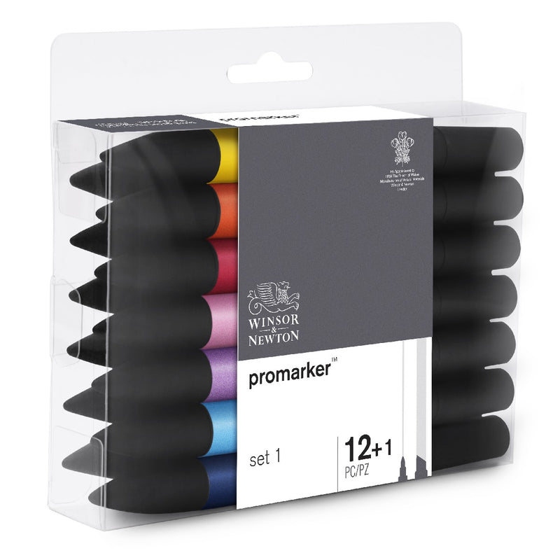 Winsor & Newton Promarker - 12+1 stuks - set 1