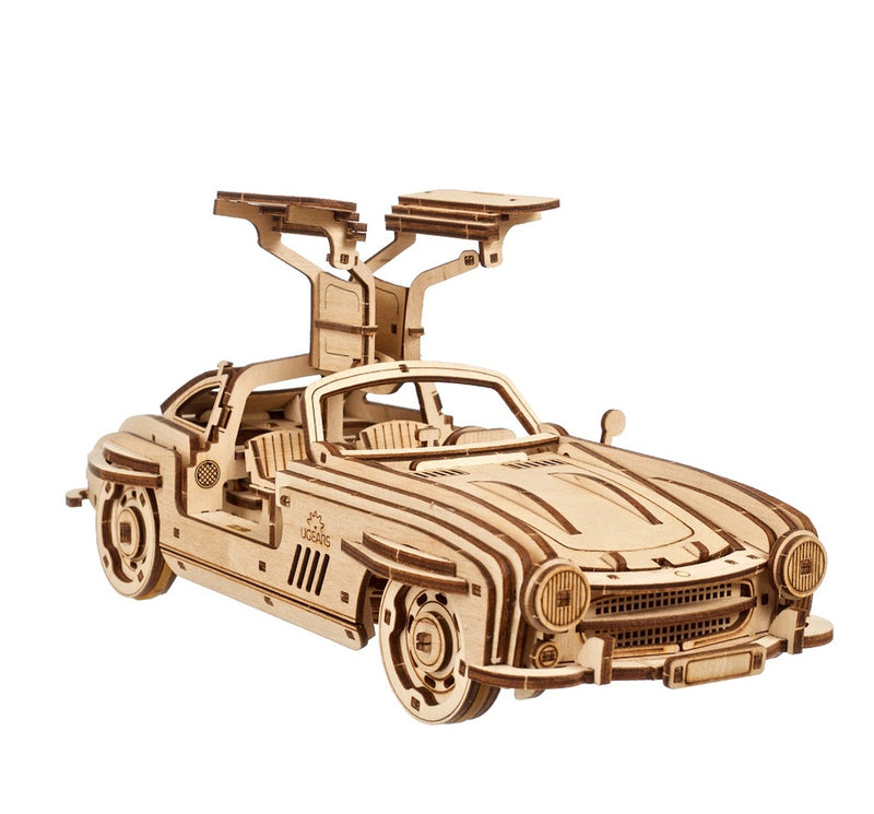 Ugears houten 3D puzzel - Winged Sports Coupé